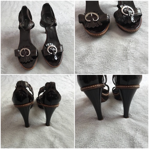 Celine Vintage Patent Leather Buckle Kiltie Heel - Picture 3 of 8